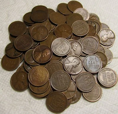 2 ROLOS DE 1925 D DENVER LINCOLN CENTAVOS DE TRIGO DA COLEÇÃO PENNY LOTE CONJUNTO DE MOEDAS - Imagem 1 de 3