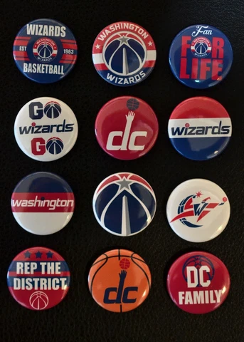 Washington Wizards - 1 1/2" Inch Magnet Set (Set of 12) Cover