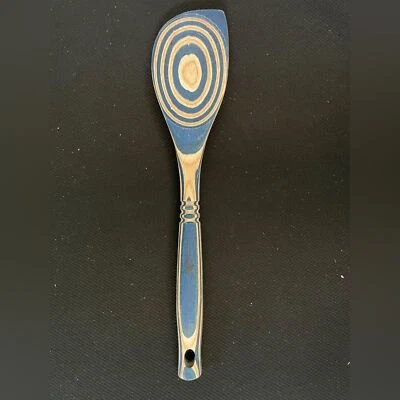 Island Bamboo BLUE Pakka Hardwood Wooden Spoon - Image 1 of 2
