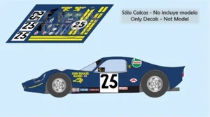 Decals Chevron B12 Le Mans 1968 25 1:32 1:24 1:43 1:18 64 87 slot calcas - Picture 1 of 1