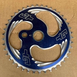 GT Bicycles Overdrive Lite 42T Sprocket Mid Old School BMX Racing - Blue Gear ⚙️ - Picture 1 of 4