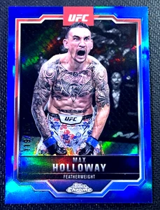 2025 UFC Max Holloway Topps Chrome Blue Refractor /150 #100 - Bild 1 von 3
