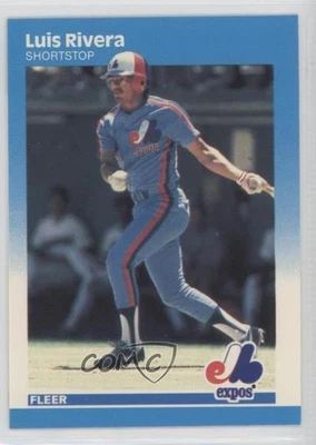 1987 Fleer Factory Set Glossy Luis Rivera #330 Rookie RC - Image 1 of 2