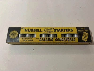Arrancadores de lámpara fluorescente Hubbell Jackrabbit 10 condensadores de cerámica Fs-4 NOS Foto 1 de 4