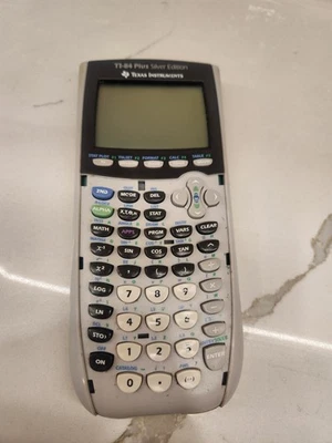 TEXAS INSTRUMENTS TI-84 Plus Silver Edition Graphing Calculator Works No Cover - Image 1 of 4