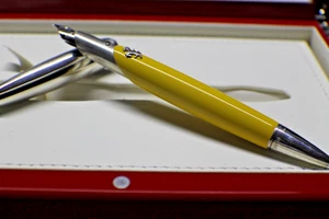 Montegrappa Ferrari Füllfederhalter LE#503/800 18 kt Feder gelber Schaft silberne Kappe - Bild 1 von 17