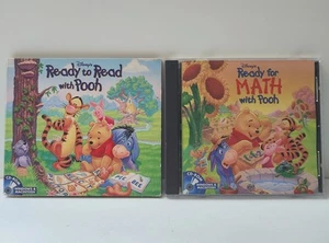 Disney’s Ready to Read & Math With Pooh PC CD-Rom 1997 Windows Childrens - Picture 1 of 3