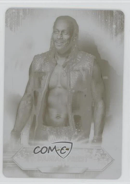 2021 Topps WWE Printing Plate Yellow 1/1 Damian Priest #104 0v0 - Image 1 of 3