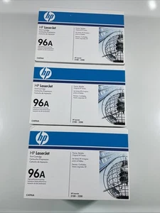 Kaseta z tonerem HP 96A oryginalna C4096A LaserJet 2100/2200 3 szt. zapieczętowana nowa w pudełku - Zdjęcie 1 z 16