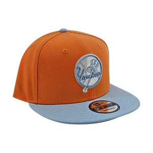 New York Yankees New Era Hat Cap 9FIFTY Snapback Color pack Orange Baby Blue - Picture 1 of 3