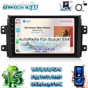 Für Suzuki SX4 Fiat Sedici 2006-13 Autoradio CarPlay Android15 KAM GPS Navi 64GB - Bild 1 von 19