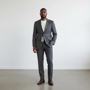 Canali Men's 13290 Solid Dark Grey Wool Sports Coat Jacket Size 54L - Picture 1 of 10