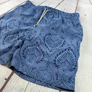 J. McLaughlin Mens Blue Paisley Swim Trunks L - Picture 1 of 9
