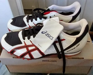 Asics Athletics Running Spikes GY705 Size 5 UK Black/Onyx/Fire Red New/Boxed/Tag - Picture 1 of 8