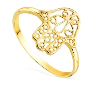 Sortija oro 18k 750 mls. Mano De Fátima 12x10 - Foto 1 di 3