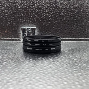 Kit de filtro Vivitar Serie 1 52 mm — UV + FLD + CPL con bolsa de transporte (se adapta a lente de 52 mm - Imagen 1 de 4