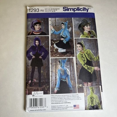Simplicity 1293 Sewing Pattern Fairycore Jacket Top - Image 1 of 4