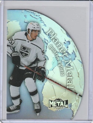 QUINTON BYFIELD Kings 2021/22 NHL Metal Universe Planet Metal Die-Cut Insert - Image 1 of 2
