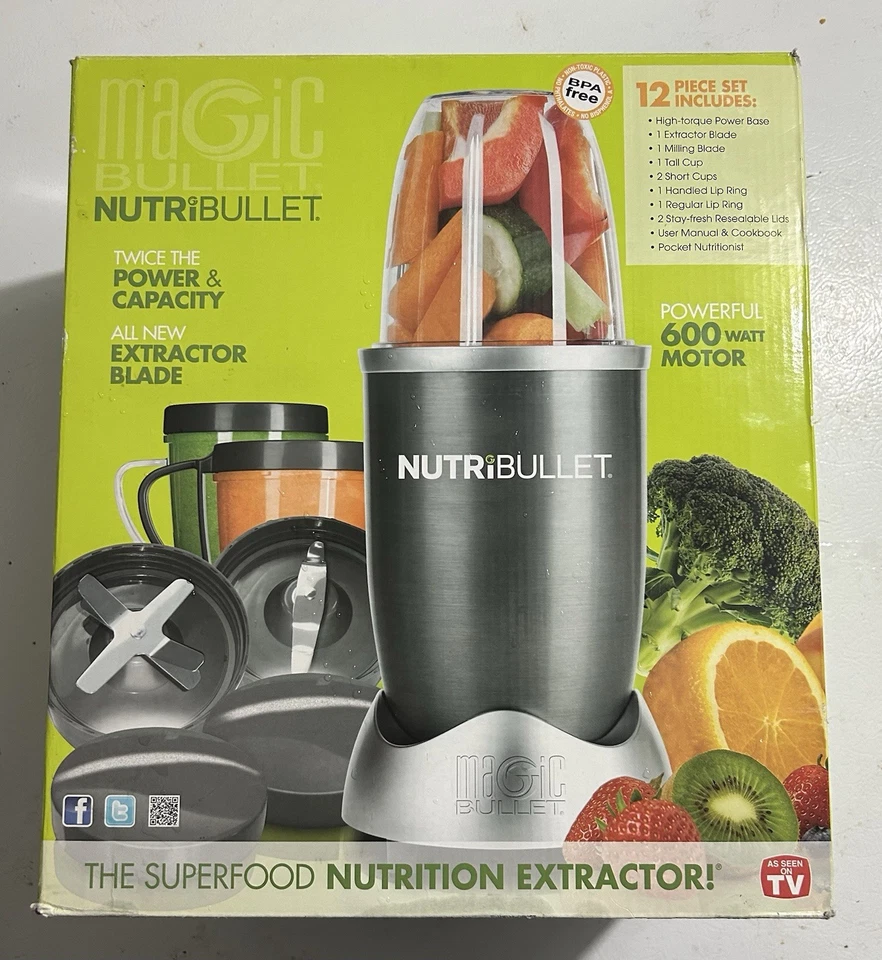 NutriBullet Magic Bullet Shake 600W Smoothie Blender 12 Piece Set - Image 1 of 1