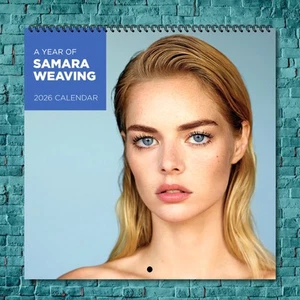 Calendario de pared Samara Weaving 2026, calendario fotográfico de celebridades de 12 meses - Imagen 1 de 4