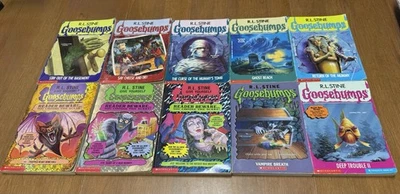 x10 R.L. Stine Goosebumps Lot Scholastic Deep Trouble II #58 Ghost Beach Mummy - Image 1 of 4