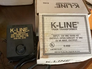 K-Line Model K-950 120V 50/60Hz, Output 17VAC, 20VA Train Hobby Transformer - Picture 1 of 3
