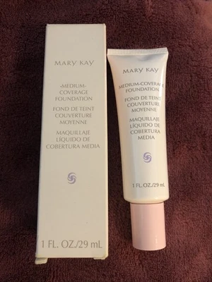 New In Box Mary Kay Medium Coverage Foundation Beige 304 Normal/Oily -Pink Cap - Image 1 of 4
