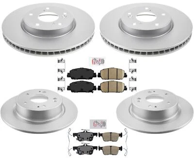 Front & Rear GEO-Coated Rotors & Brake Pads For Honda Accord 1.5L 2018-2022 - Image 1 of 4