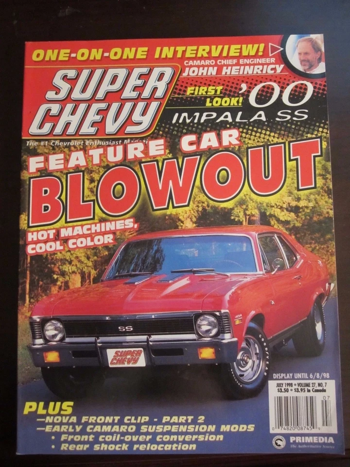Super Chevy Magazine 1964 Impala SS Vega GT Bel Air Newsstand No Label (A1) Foto 1 de 1