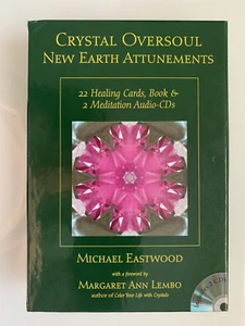 CRYSTAL OVERSOUL NEW EARTH ATTUNEMENTS 22 HEALING CARDS, BOOK, 2 CDS - NWOT - Picture 1 of 3