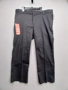NWT Dickies Pants Men's 42×30 Black Flex Straight Leg Chino Pants - Picture 1 of 9