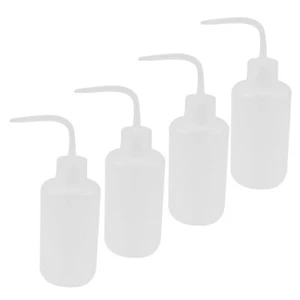 Lab Right Angle Bent Tip Plastic Liquid Storage Squeeze Bottle 250mL 4 Pcs - Picture 1 of 2