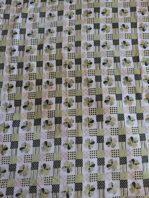Tablecloth St. Patrick's Day Clover Shamrock Handmade Patchwork - Image 1 of 3