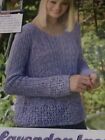 lace sweater ladies jumper knitting pattern