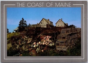 The Coast of Maine Monhegan Island Maine Postcard By Joe Devenney Unposted - Picture 1 of 2