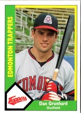 1990 CMC Dan Grunhard #493 Edmonton Trappers Baseball Card