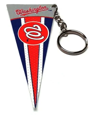 WASHINGTON NATIONALS KEYCHAIN PENNANT 4" LONG FELT LICENSED MLB CHARM PULL Cover