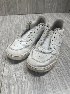 Nike Force 1 LE Little Kids Shoes Beat Up White no laces girls youth size 2.5 - Picture 1 of 20