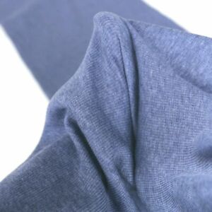 5m blauer T-Shirt Jersey Bündchen Stoff elastische Schlauchware Strickschlauch