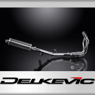 Silenciador oval de carbono Kawasaki 1000 LT Versys 2015-2018 escape total 4-1 14" - Imagem 1 de 4