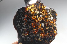 136g Slice meteorites, Rare slices of Kenyan Pallasite olive meteorite B2399
