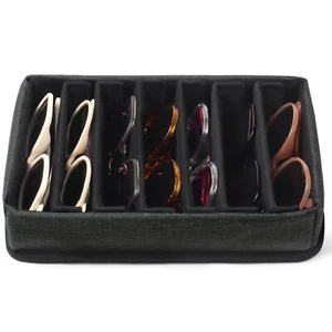 Bukere Sunglasses Organizer Tray, Adjustable Glasses Display Case for Multipl... - Picture 1 of 6