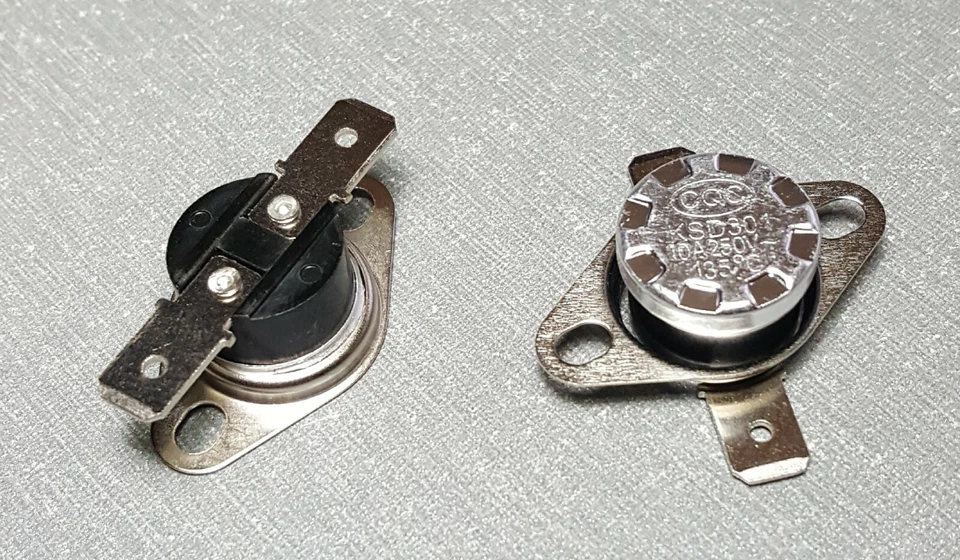 KSD301 135°C N.O. (Normally Open) Thermostat Switch 10A 250V AC Pack of 2 - image 1 of 1