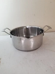 Emeril 5 Qt Stainless Steel Saucepan Double Spout Pot Pan ''NO LID'' - Picture 1 of 9