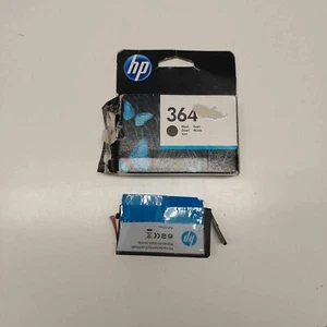 HP 364 Black Ink Cartridges OUT OF DATE JUN 2022 BUT NEVER USED - Picture 1 of 6