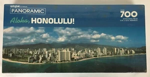 Springbok Aloha, Honolulu! Panoramic Puzzle 700+ Pcs by Hallmark New/Sealed Box - Picture 1 of 6