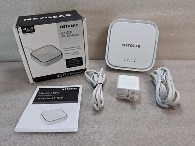 Netgear LM1200 4G LTE Broadband Modem - White 🔥New In Box🔥 - Image 1 of 4