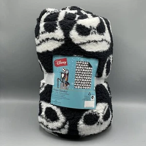 The Nightmare Before Christmas Jack Skellington Sherpa Throw Blanket 60x 90 NEW - Picture 1 of 5