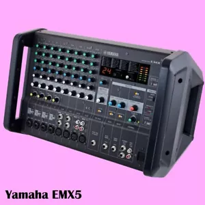 YAMAHA EMX5 12 Channel 1260w Powered FX Mixer with Feedback Suppressor - Picture 1 of 1