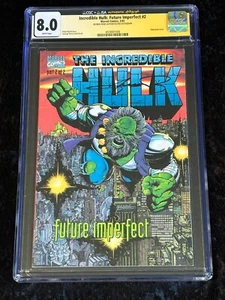 Marvel 1993 Incredible Hulk Future Imperfect #2 CGC 8.0 VF George Perez SIGNED! - Picture 1 of 8